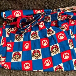 Super Mario Red and Blue Pajama Pants